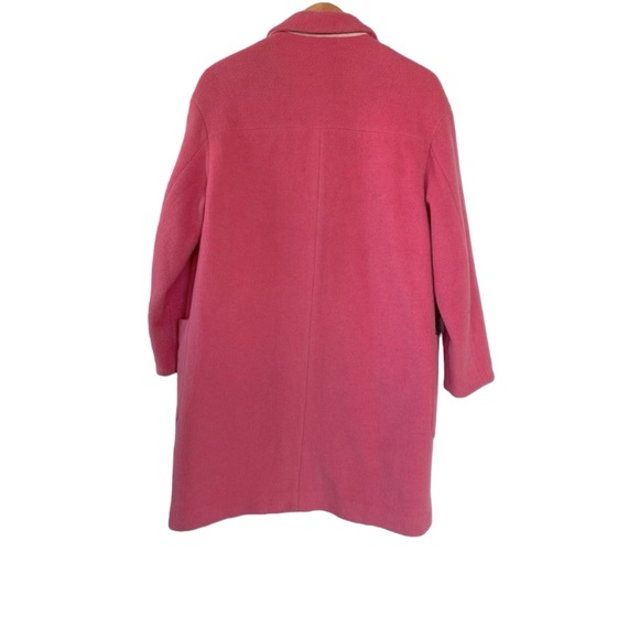 oversized pink wool coat sz 77 ( Korean)/ 12 ( USA ) - Picture 4 of 5